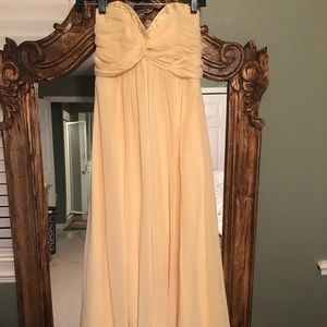 💎David’s Bridal Bridesmaid Yellow Gem Dress💎